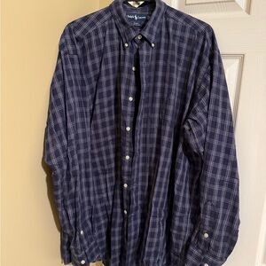Ralph Lauren Men's Navy Checkered Shirt